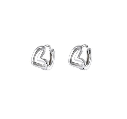 Silver Heart Sterling Earring