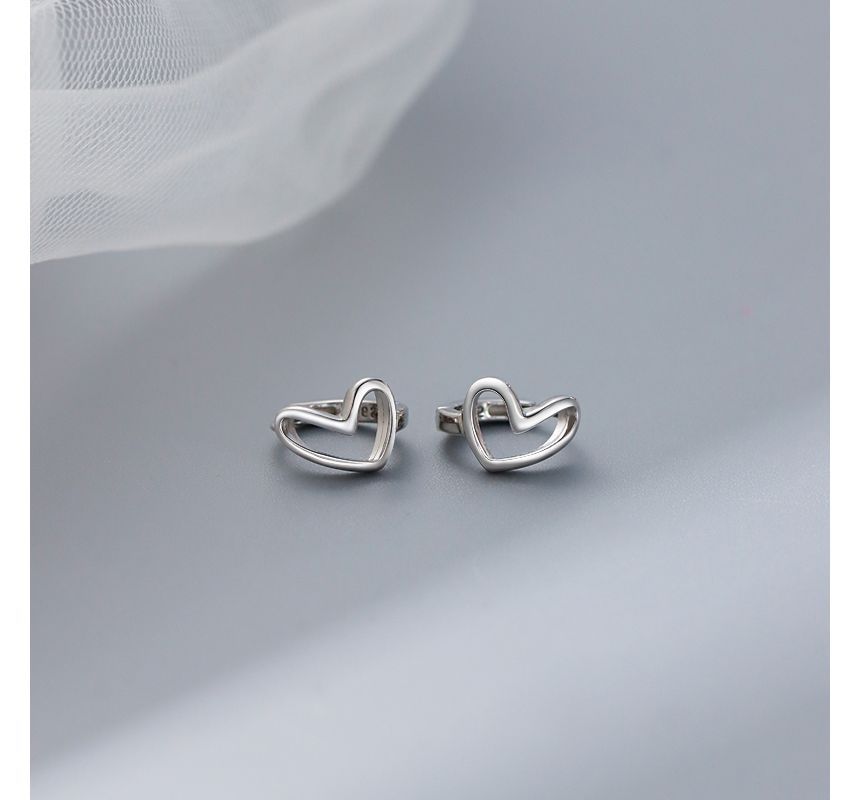 Silver Heart Sterling Earring