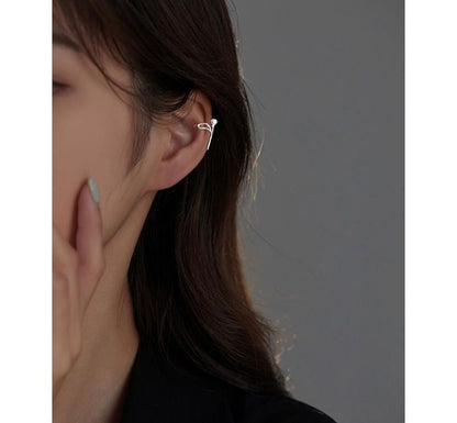 Rose Sterling Cuff Earring Silver