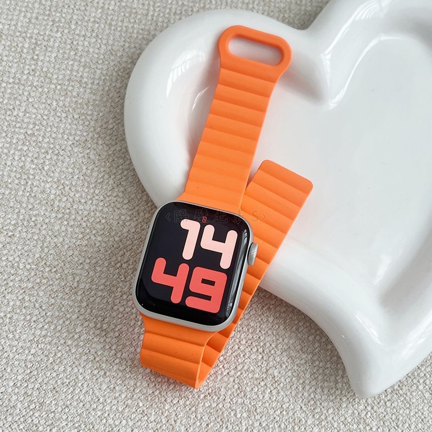 Silicone Watch Band Apple Magnetic