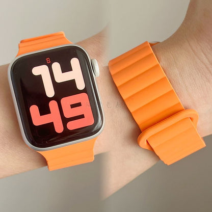 Silicone Watch Band Apple Magnetic