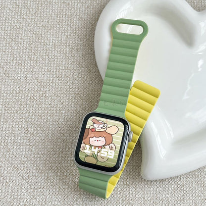 Silicone Watch Band Apple Magnetic