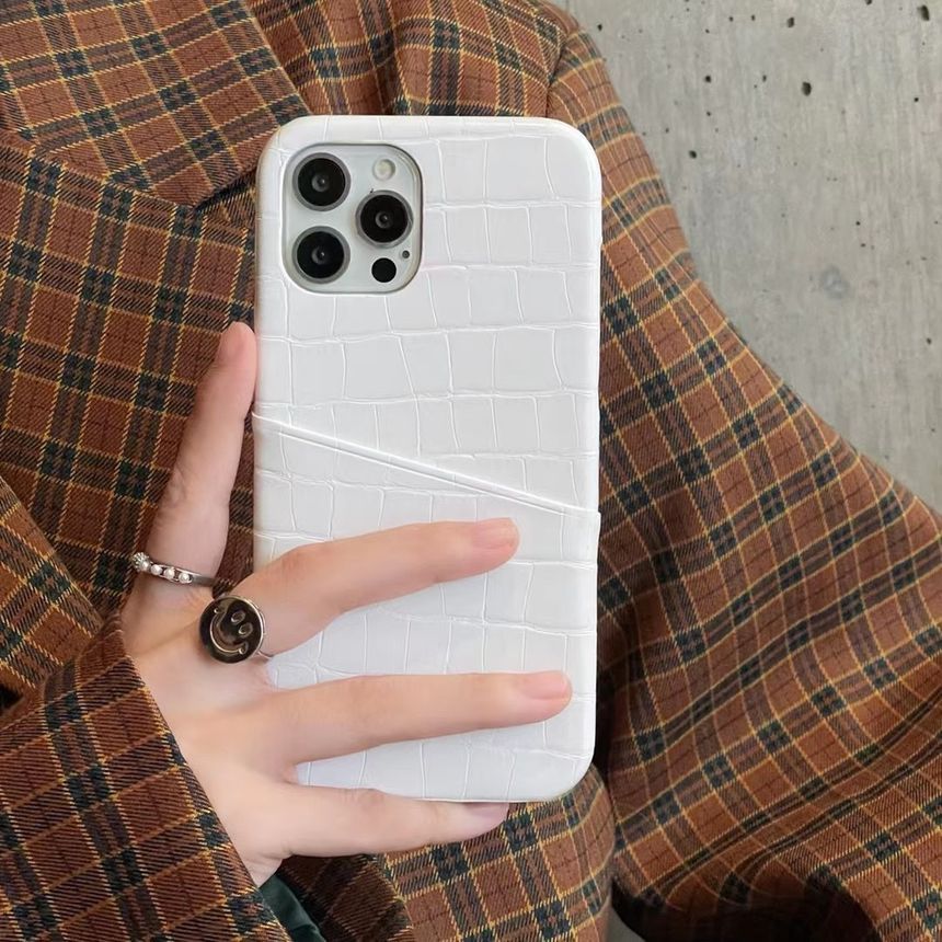 Card Case Phone Holder Leather Faux