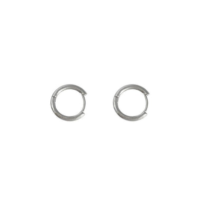 Polished Alloy Hoop Earring