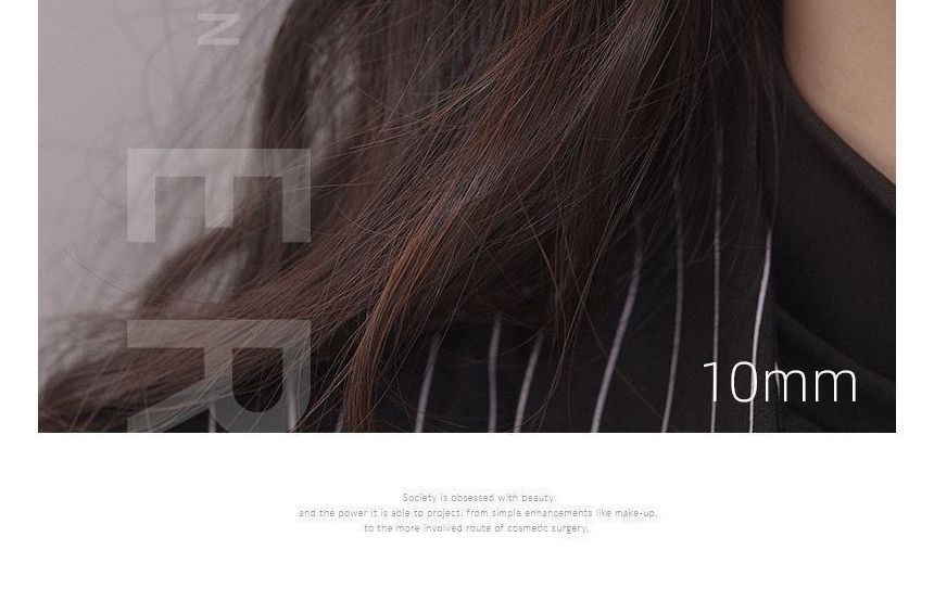 Polished Alloy Hoop Earring