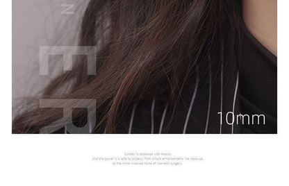 Polished Alloy Hoop Earring