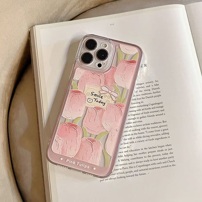 Transparent Tulip Case Phone