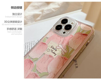 Transparent Tulip Case Phone