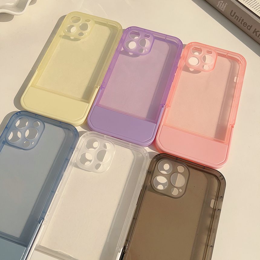 Stand Transparent Phone Case