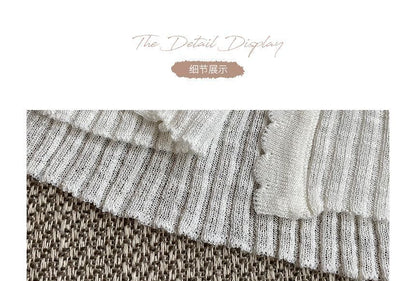 V-Neck Crop Cardigan