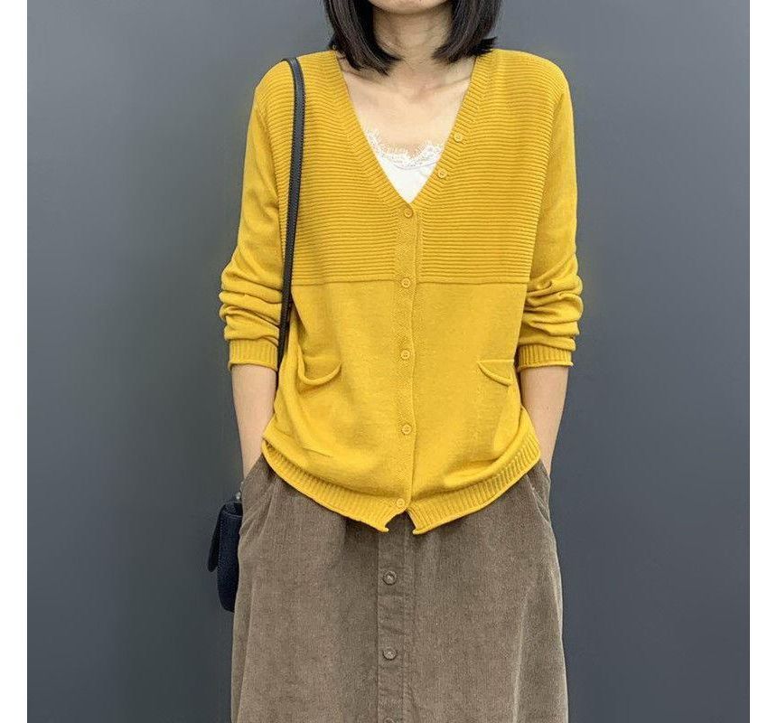Basic V-Neck Cardigan