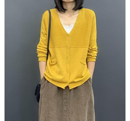 Basic V-Neck Cardigan