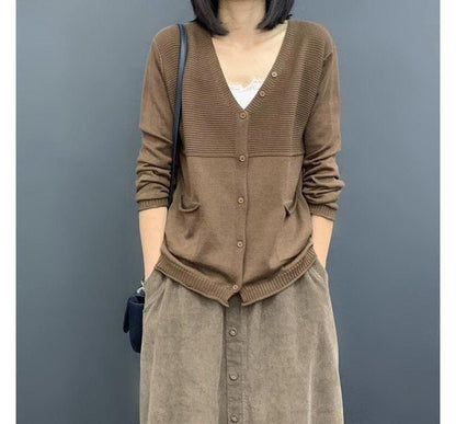 Basic V-Neck Cardigan