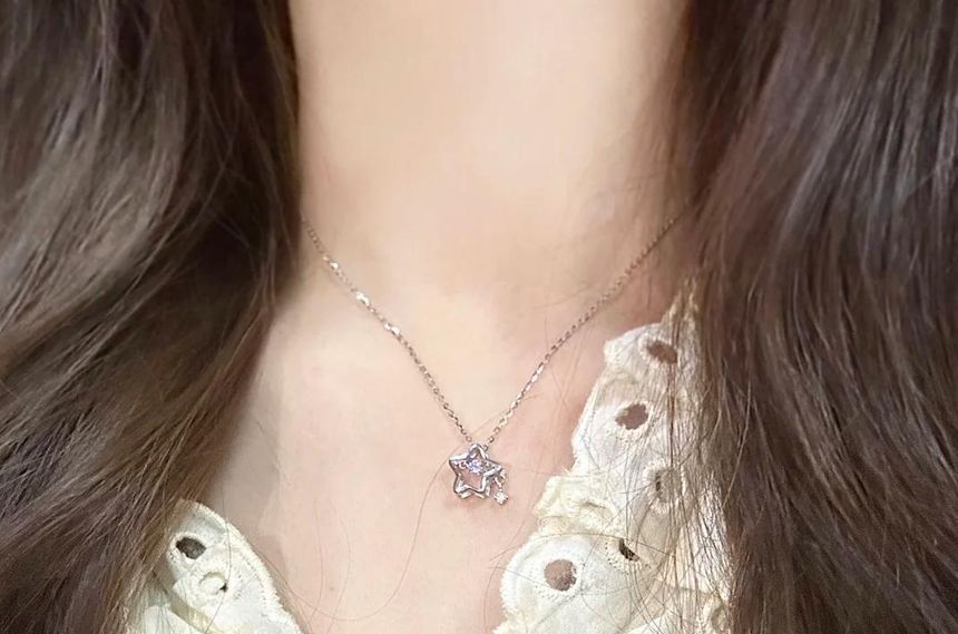 Choker Star Pendant Alloy