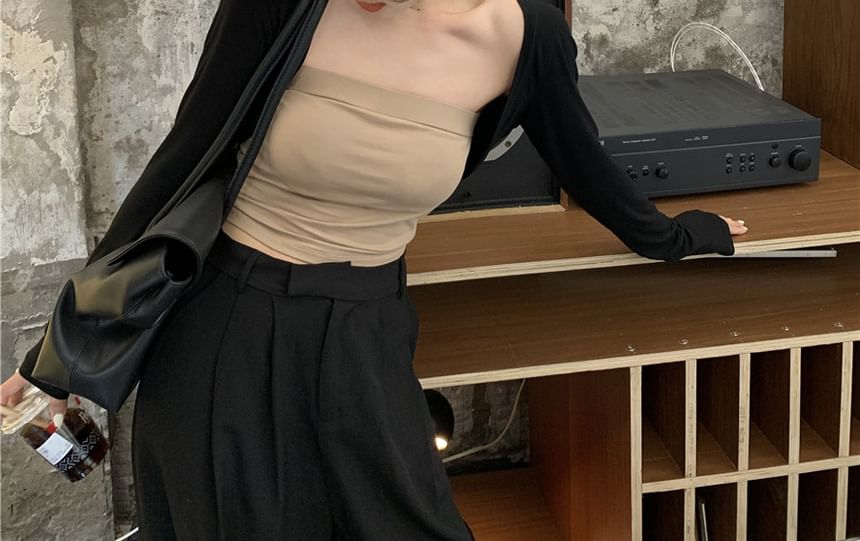 Crop Tube Top & Shrug Set