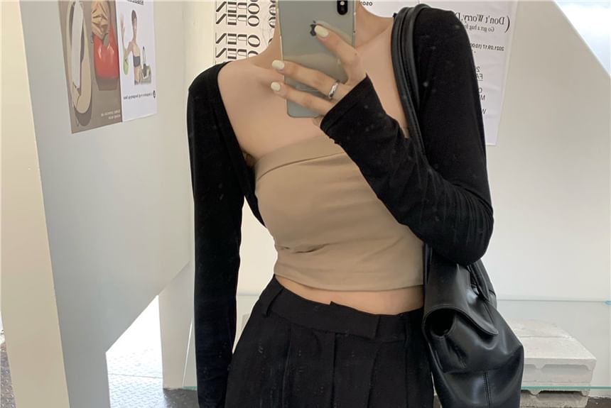 Crop Tube Top & Shrug Set