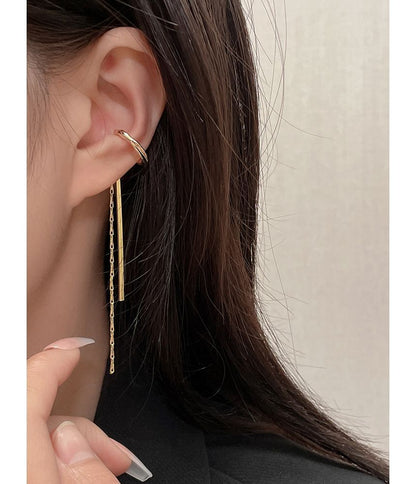 Alloy Earring Fringed Cuff