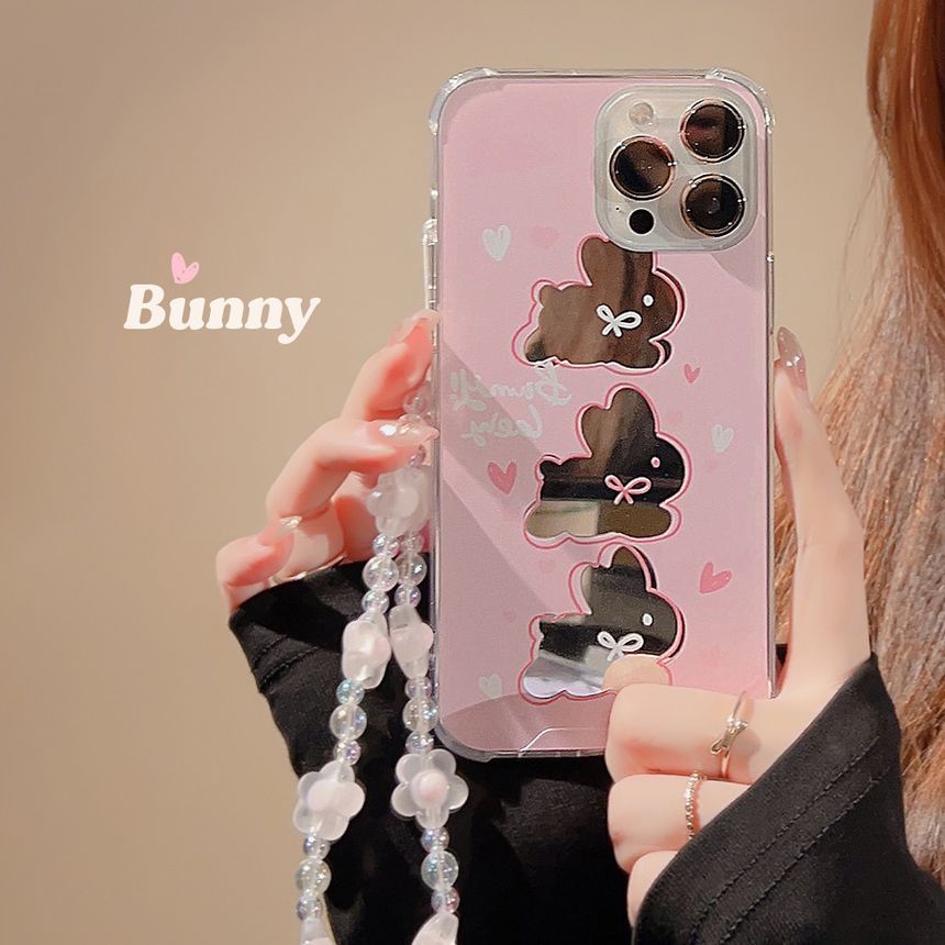 Mirrored Case Phone Rabbit