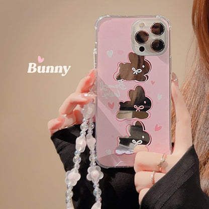 Mirrored Case Phone Rabbit
