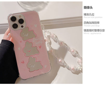 Mirrored Case Phone Rabbit