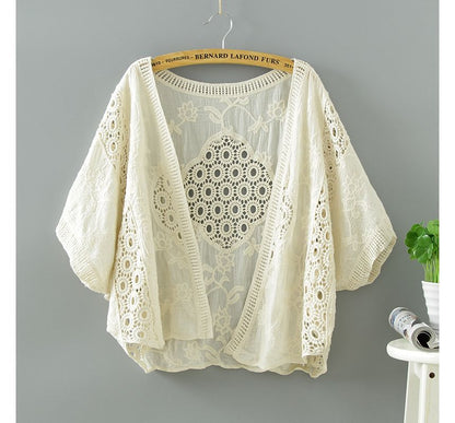 Cutout Lace Cardigan