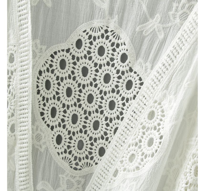 Cutout Lace Cardigan