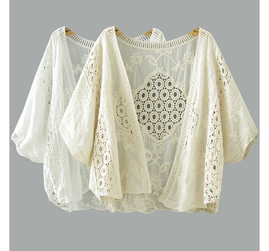 Cutout Lace Cardigan