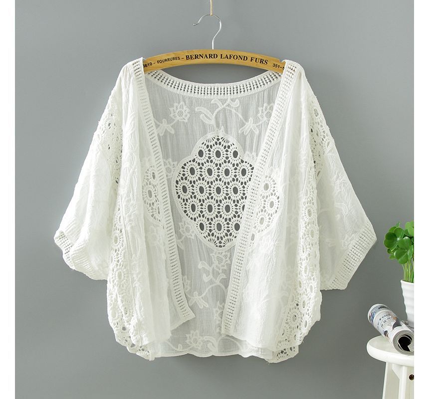Cutout Lace Cardigan
