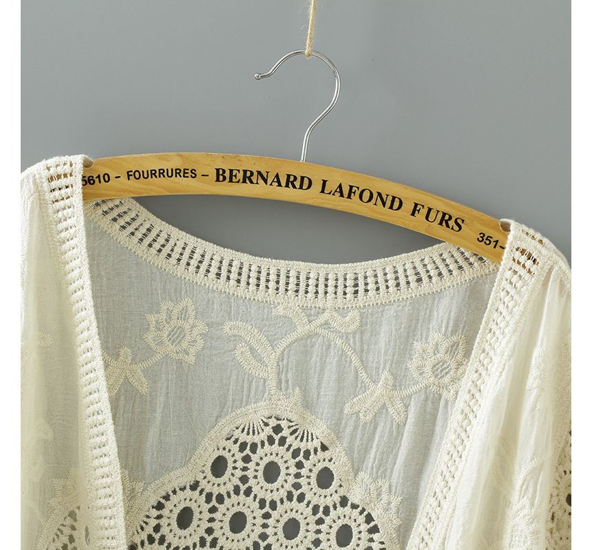 Cutout Lace Cardigan