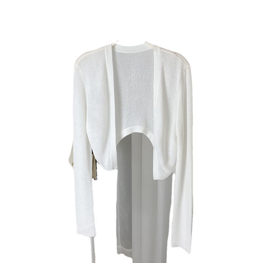 Solid Bolero Cardigan