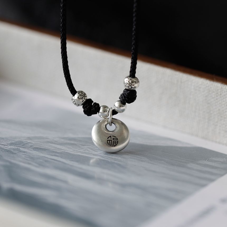 Silver Sterling Simple Necklace Pendant