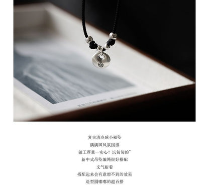 Silver Sterling Simple Necklace Pendant