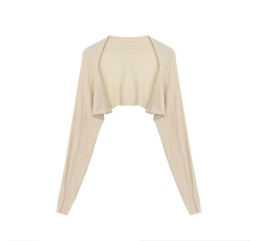 Open Front Solid Cardigan