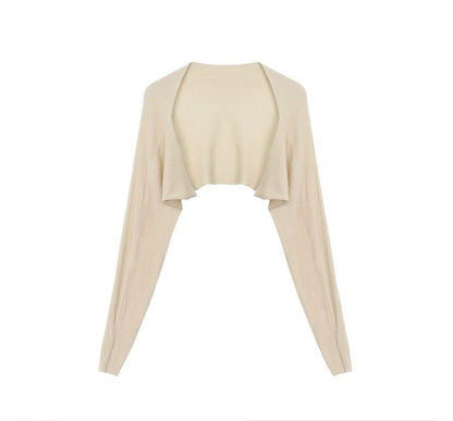 Open Front Solid Cardigan