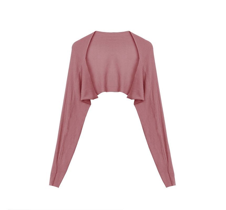 Open Front Solid Cardigan