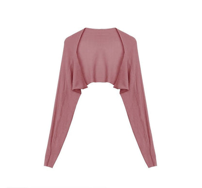 Open Front Solid Cardigan