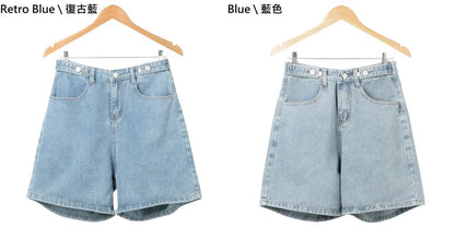 High Waist Denim Shorts