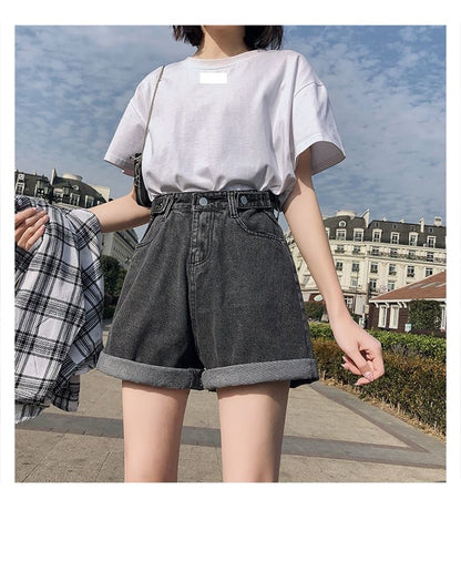 High Waist Denim Shorts