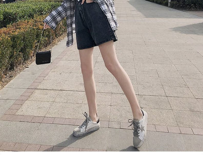 High Waist Denim Shorts