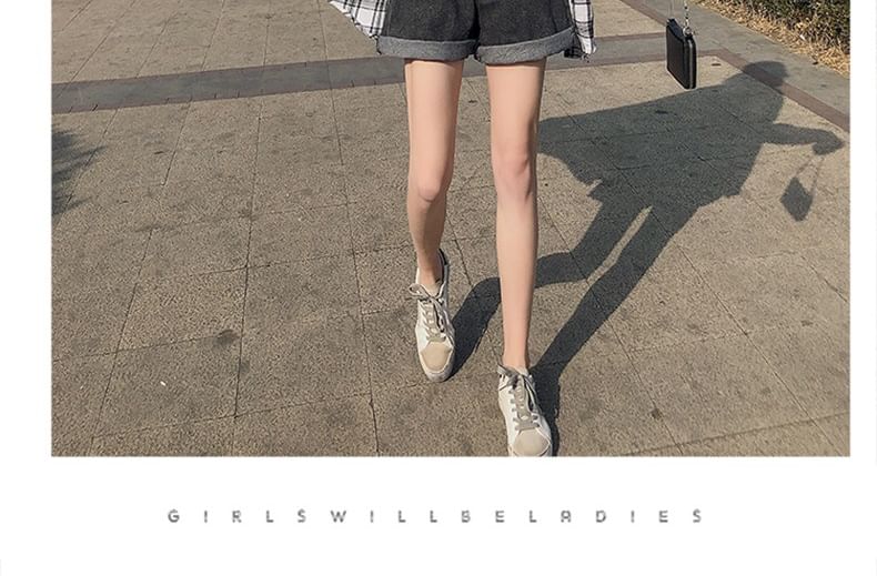 High Waist Denim Shorts