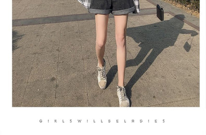 High Waist Denim Shorts