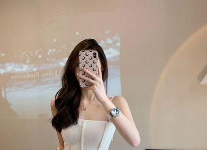 Thin Strap Plain Maxi A-Line Dress