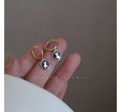 Sterling Silver Earring Cat Dangle