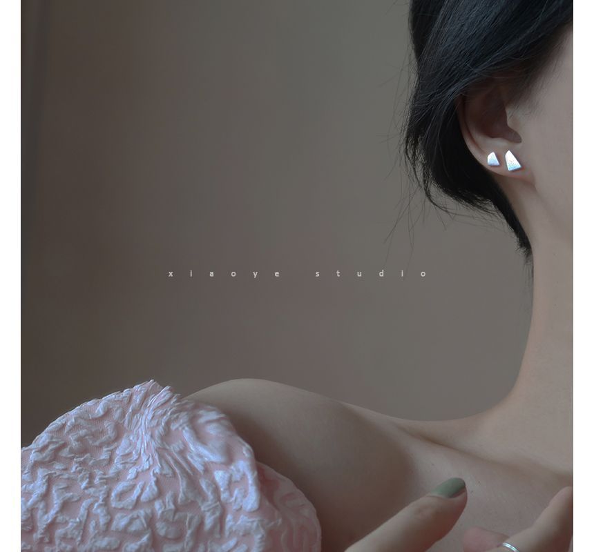 Geometric Sterling Silver Earring