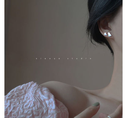 Geometric Sterling Silver Earring