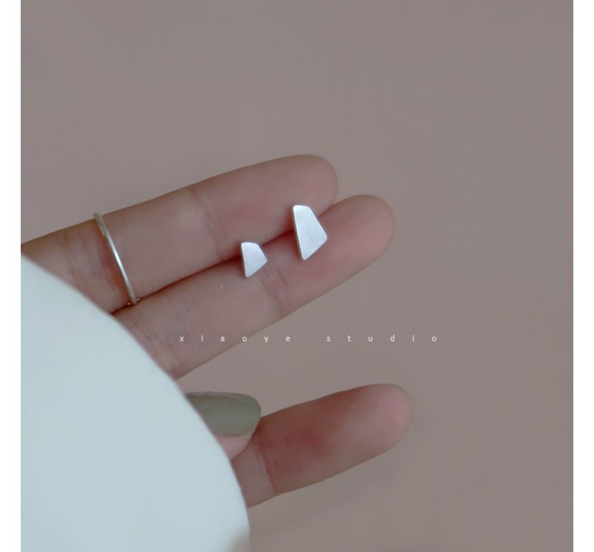 Geometric Sterling Silver Earring