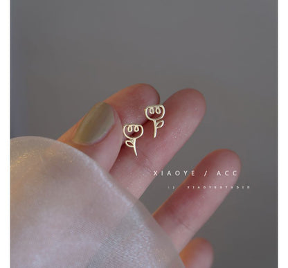 Earring Floral Sterling Silver