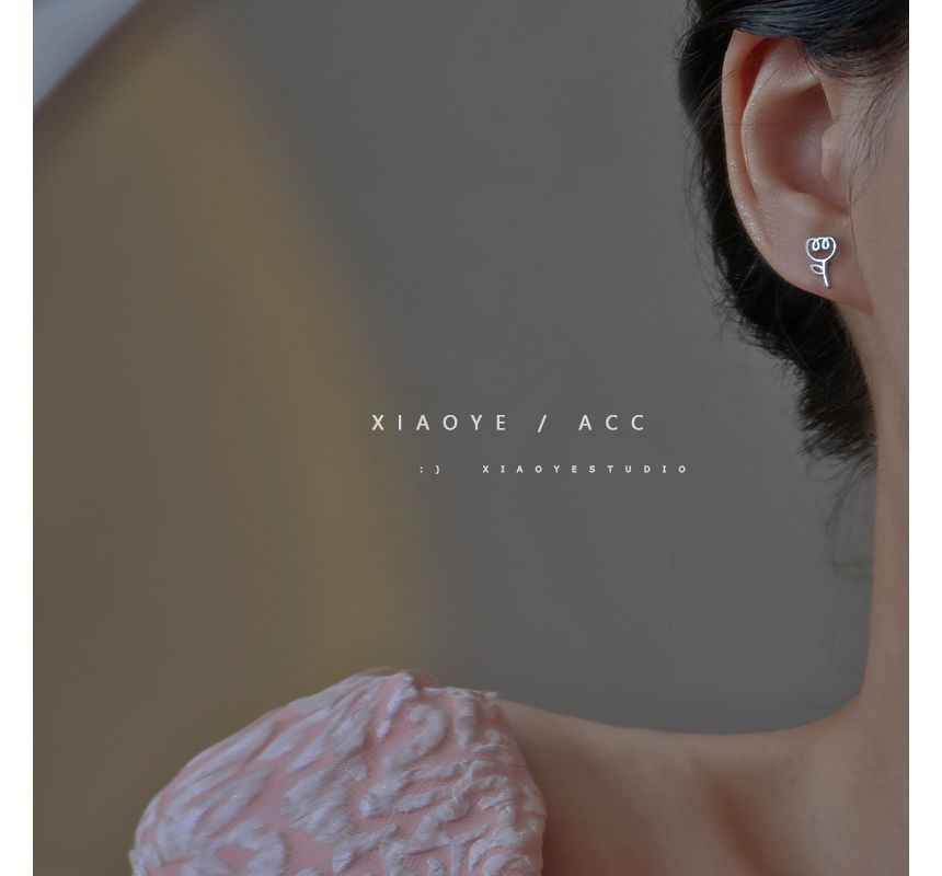 Earring Floral Sterling Silver