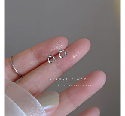 Silver Twisted Triangle Sterling Earring