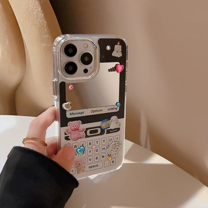 Vintage Cellphone Case Mirrored Print Phone